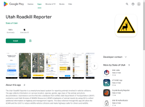 Utah Roadkill Reporter App (DWR/UDOT)